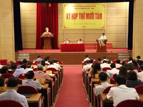 Hà Nội: HĐND huyện Sóc Sơn tổ chức khai mạc kỳ họp thứ 18