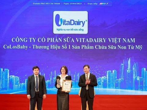 Vitadairy được vinh danh là doanh nghiệp dẫn đầu thị trường sữa