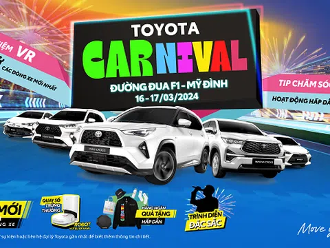 Toyota Carnival - Sự kiện lái thử và trải nghiệm các dòng xe Toyota mới nhất tại đường đua F1 - Hà Nội