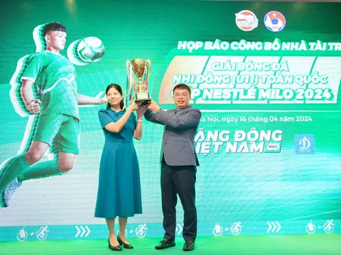 Cup Nestlé Milo 2024 có 50 đội bóng tranh tài tại giải Bóng đá Nhi đồng (U11) toàn quốc