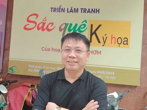Họa sĩ Quỳnh Thơm mang tranh xuôi phố, trưng bày triển lãm “Sắc quê & Ký hoạ"
