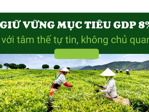 Giữ vững mục tiêu GDP 8% với tâm thế tự tin, không chủ quan