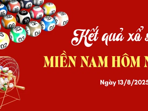 Kết quả xổ số miền Nam hôm nay 13/8/2025 - XSMN 13/8