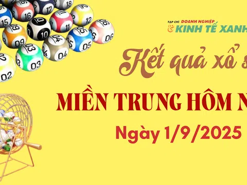 Kết quả xổ số miền Trung hôm nay 1/9/2025 - XSMT