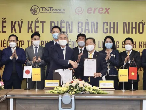 T&T Group và Tập đoàn Erex hợp tác phát triển năng lượng sinh khối