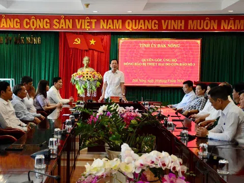 Đắk Nông: Hơn 1,7 tỷ đồng ủng hộ đồng bào bị ảnh hưởng bởi bão số 3 được tiếp nhận sau 2 ngày kêu gọi