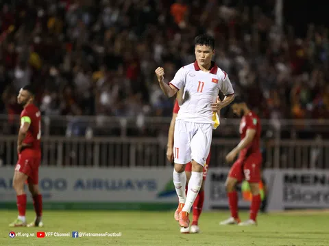 Đội tuyển Việt Nam thắng 2-0 đội tuyển Afghanistan với cú đúp của tiền đạo Tuấn Hải