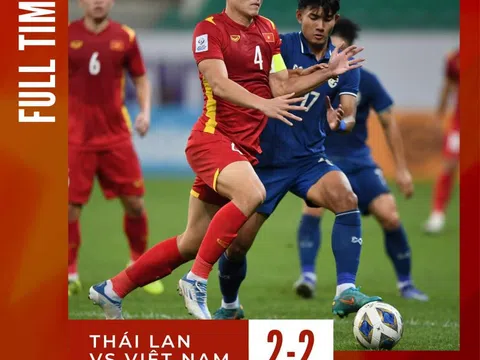 Đội tuyển U23 Việt Nam hoà đáng tiếc U23 Thái Lan