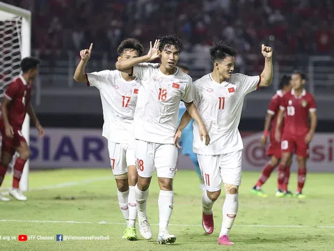 Đội tuyển U20 Việt Nam đứng thứ 2 Bảng F Vòng loại U20 Châu Á 2023