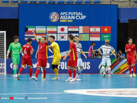 Đội tuyển Futsal Việt Nam "lội ngược dòng" thắng đậm Futsal Hàn Quốc