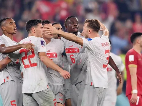 Thụy Sĩ là đội cuối cùng góp mặt ở vòng 1/8 World Cup 2022