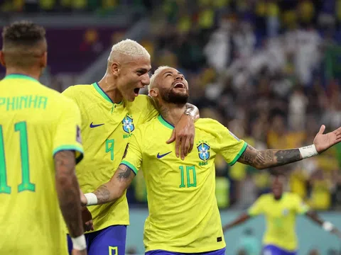 Brazil thắng đậm Hàn Quốc 4-1, góp mặt ở vòng 1/8 World Cup 2022