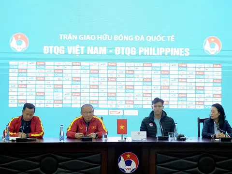 Họp báo trận giao hữu quốc tế Đội tuyển Việt Nam gặp Đội tuyển Philippines