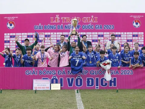 Đội bóng Than Khoáng sản Việt Nam vô địch Giải Bóng đá Nữ Cúp Quốc gia 2023