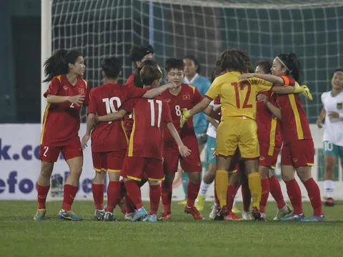 U20 Nữ Việt Nam chiến thắng trận ra quân tại Vòng loại 1 Giải U20 Nữ Châu Á 2023