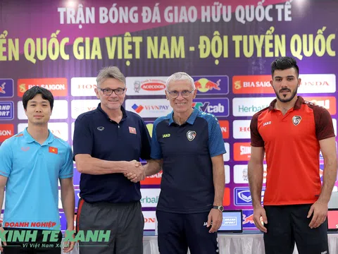 Họp báo trước trận giao hữu quốc tế giữa Đội tuyển Việt Nam và Đội tuyển Syria