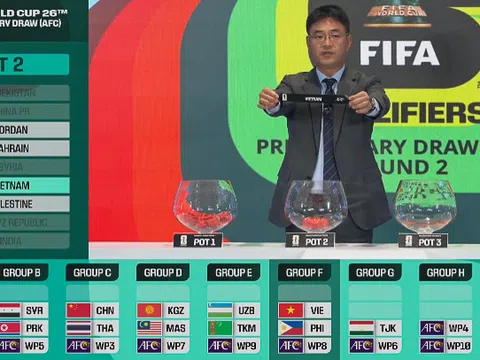 Kết quả bốc thăm Vòng loại thứ 2 World Cup 2026 khu vực châu Á