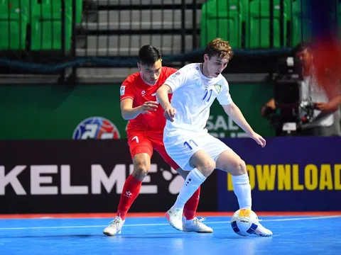 Futsal Việt Nam để thua ngược đáng tiếc Uzbekistan ở vòng Tứ kết