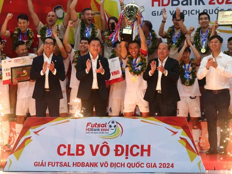 CLB Thái Sơn Nam TP. Hồ Chí Minh lên ngôi vô địch giải Futsal Vô địch quốc gia 2024