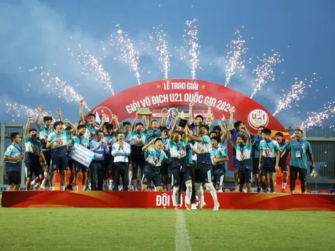 U21 Hoàng Anh Gia Lai lên ngôi vô địch giải bóng đá Vô địch U21 quốc gia 2024