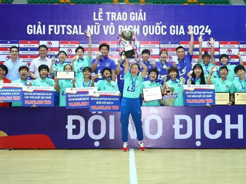 CLB Thái Sơn Nam TP. Hồ Chí Minh vô địch giải Futsal nữ Vô địch quốc gia 2024