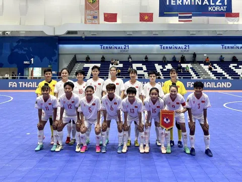 Futsal nữ Việt Nam ngược dòng đánh bại Đài Bắc Trung Hoa tại NSDF Women’s Futsal Championship 2024