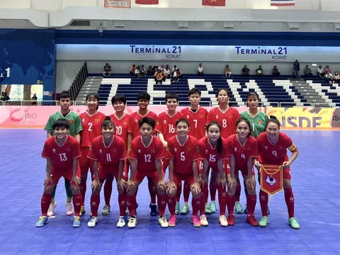 Futsal nữ Việt Nam tiếp tục thắng trận thứ ba liên tiếp tại NSDF Women’s Futsal Championship 2024