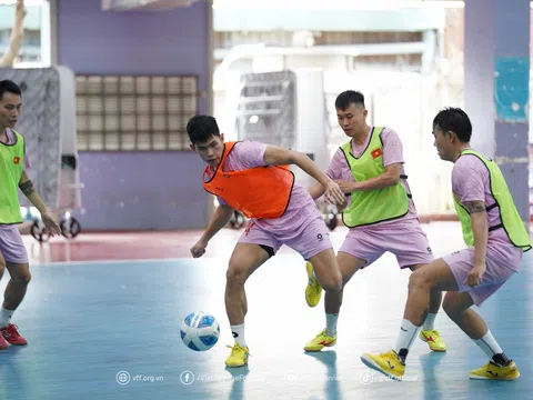 Đội tuyển Futsal Việt Nam tập trung cải thiện khả năng dứt điểm cho các cầu thủ