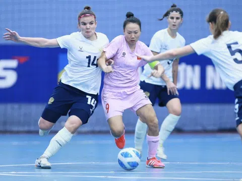 Đội tuyển futsal nữ Việt Nam đá giao hữu với "quân xanh" đội tuyển futsal nữ Nga