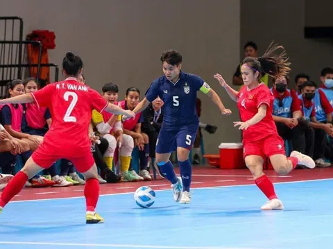 Đội tuyển futsal nữ Việt Nam để thua trận đấu thủ tục trước Futsal nữ Thái Lan