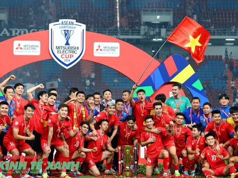 Những hình ảnh ấn tượng của các cầu thủ Việt Nam ăn mừng chức vô địch ASEAN Cup 2024