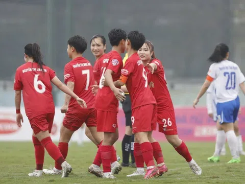 U19 Nữ Phong Phú Hà Nam xếp nhất bảng lượt đi giải Bóng đá nữ Vô địch U19 Quốc gia 2025