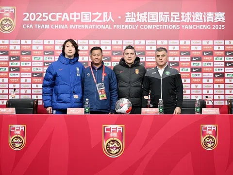 Họp báo trước giải bóng đá U22 giao hữu quốc tế CFA Team China 2025 tại Trung Quốc