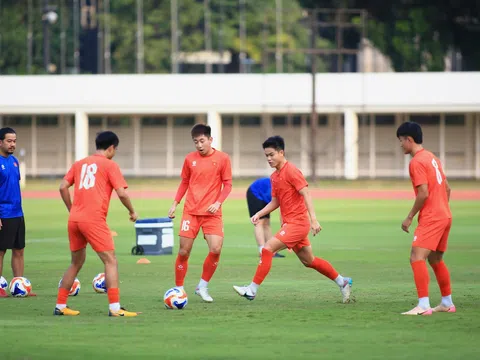 Các cầu thủ U23 Việt Nam tích cực tập luyện, sẵn sàng quyết đấu với U23 Philippines tại bán kết