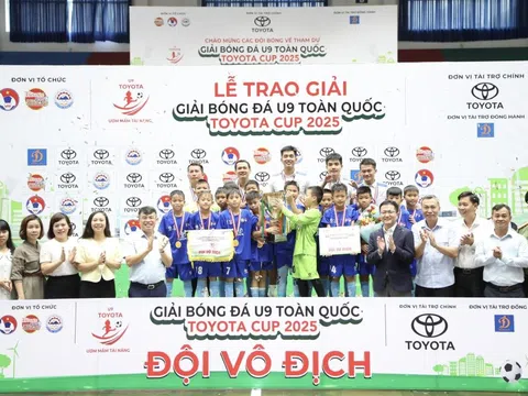 U9 Việt Hùng Thanh Hóa giành ngôi vô địch giải bóng đá U9 Toàn quốc 2025