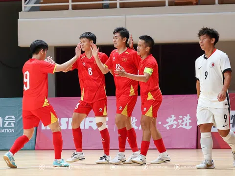 Đội tuyển futsal Việt Nam thắng đậm Hồng Kông, Trung Quốc trong trận ra quân tại Vòng loại châu Á