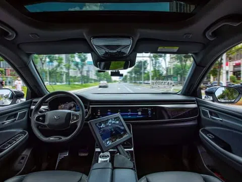 Công nghệ Robotaxi - lái xe tự động của Công ty Công nghệ Baidu ở Trung Quốc