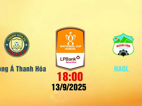 Trực tiếp bóng đá ĐA Thanh Hóa vs HAGL 18h00 hôm nay 13/9/2025