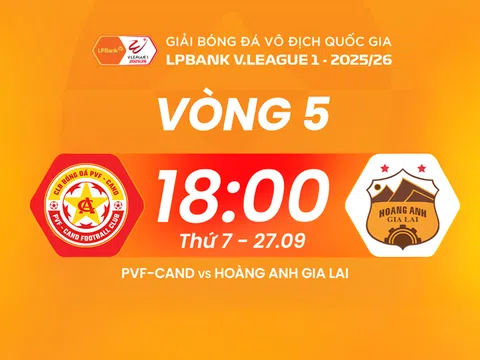 VTV5 Trực tiếp bóng đá PVF-CAND vs HAGL 18h00 hôm nay 27/9/2025