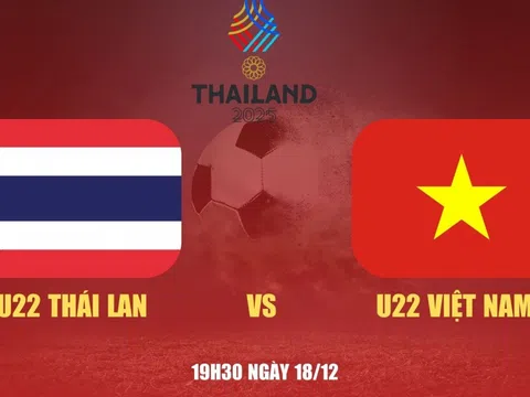 VTV2 Trực tiếp bóng đá U22 Việt Nam vs U22 Thái Lan, SEA Games 33, 19h30 hôm nay 18/12/2025
