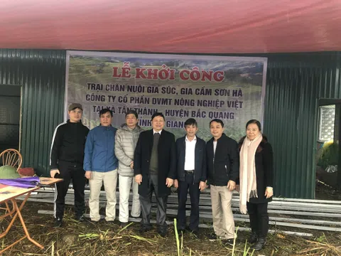 Công ty CP Dịch vụ môi trường nông nghiệp Việt khởi công trại chăn nuôi gia súc, gia cầm tại Hà Giang.