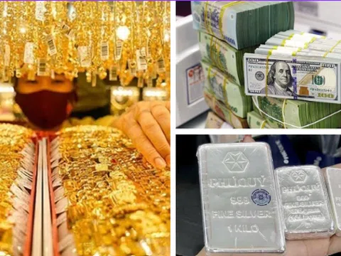 Vàng và USD tiếp tục giảm, bạc tăng nhẹ