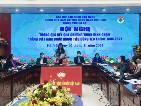 Hà Nội bình chọn 213 sản phẩm “Hàng Việt Nam được người tiêu dùng yêu thích” năm 2021