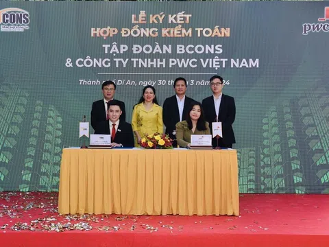 Tập đoàn Bcons ký kết hợp đồng kiểm toán với PwC Việt Nam