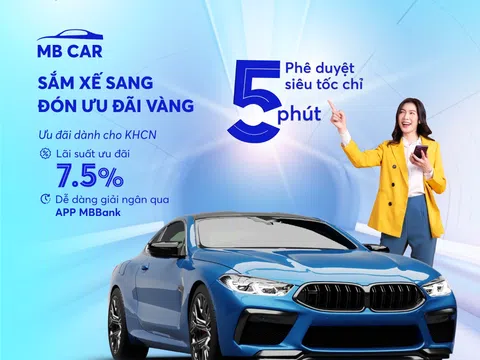 MB cho vay mua ôtô phê duyệt siêu tốc chỉ trong 5 phút