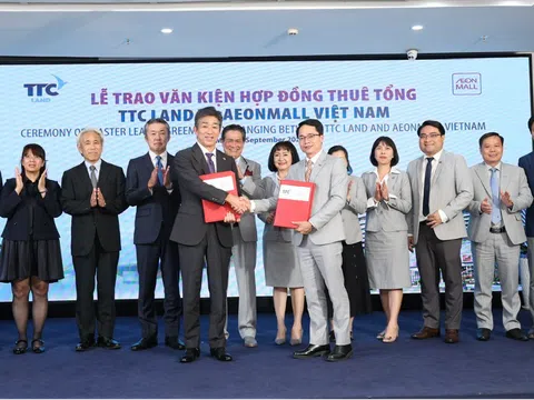 TTC Land và Aeon Mall Việt Nam chính thức ký kết hợp đồng thuê toàn bộ diện tích thương mại của dự án TTC Plaza Đà Nẵng