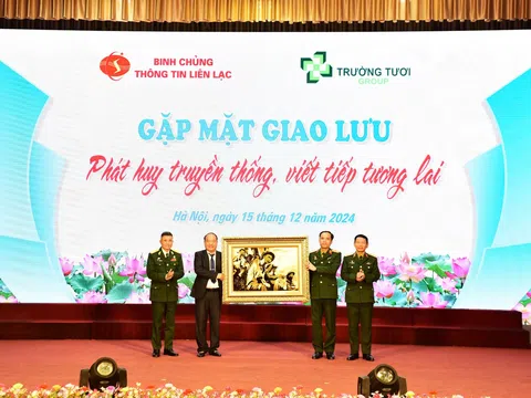 Chương trình gặp mặt giao lưu giữa Binh chủng Thông tin liên lạc và Tập đoàn Trường Tươi - Bình Phước với chủ đề “Phát huy truyền thống, viết tiếp tương lai”