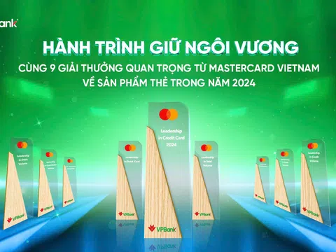 VPBank 5 năm liên tiếp được Mastercard vinh danh nhiều giải thưởng danh giá