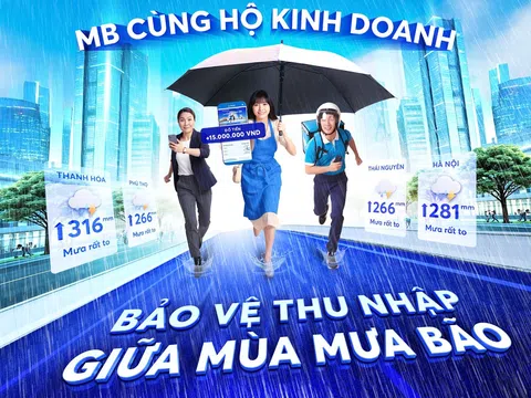 Nhẹ gánh âu lo nhờ có MB bảo vệ nguồn thu nhập mùa bão