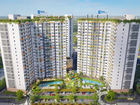 Seaholdings cất nóc tháp T1B Destino Centro: Điểm sáng về tiến độ tại cửa ngõ khu Tây TP.HCM